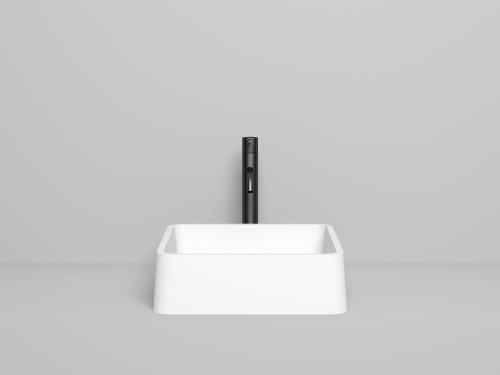 Раковина из искусственного камня Salini GLORIA 1102202M 42х42 накладная цвет белый без отверстий под смеситель